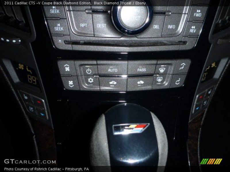 Black Diamond Tricoat / Ebony 2011 Cadillac CTS -V Coupe Black Diamond Edition