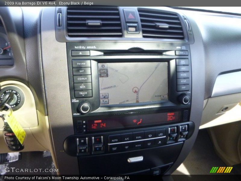Ebony Black / Beige 2009 Kia Borrego EX V6 4x4