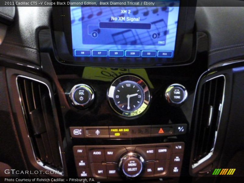 Black Diamond Tricoat / Ebony 2011 Cadillac CTS -V Coupe Black Diamond Edition