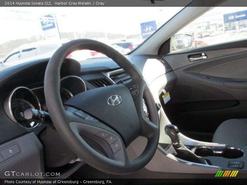 Harbor Gray Metallic / Gray 2014 Hyundai Sonata GLS