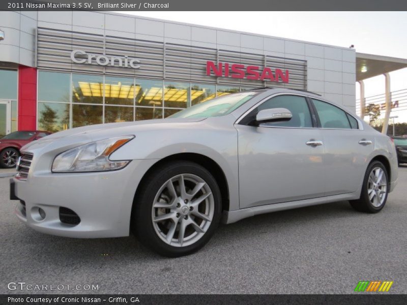 Brilliant Silver / Charcoal 2011 Nissan Maxima 3.5 SV