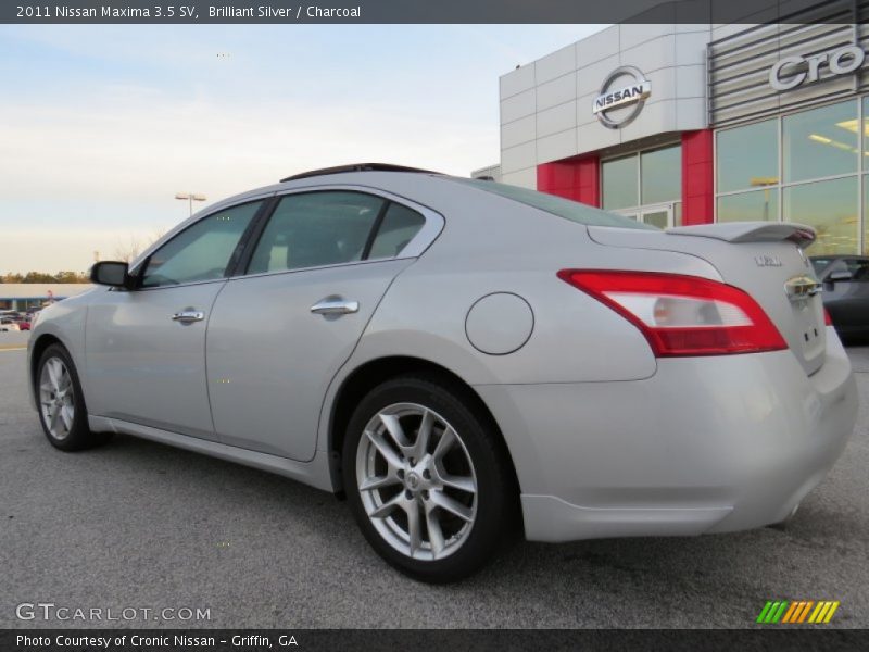 Brilliant Silver / Charcoal 2011 Nissan Maxima 3.5 SV