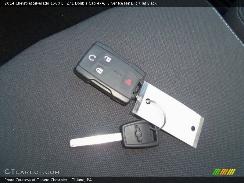 Silver Ice Metallic / Jet Black 2014 Chevrolet Silverado 1500 LT Z71 Double Cab 4x4
