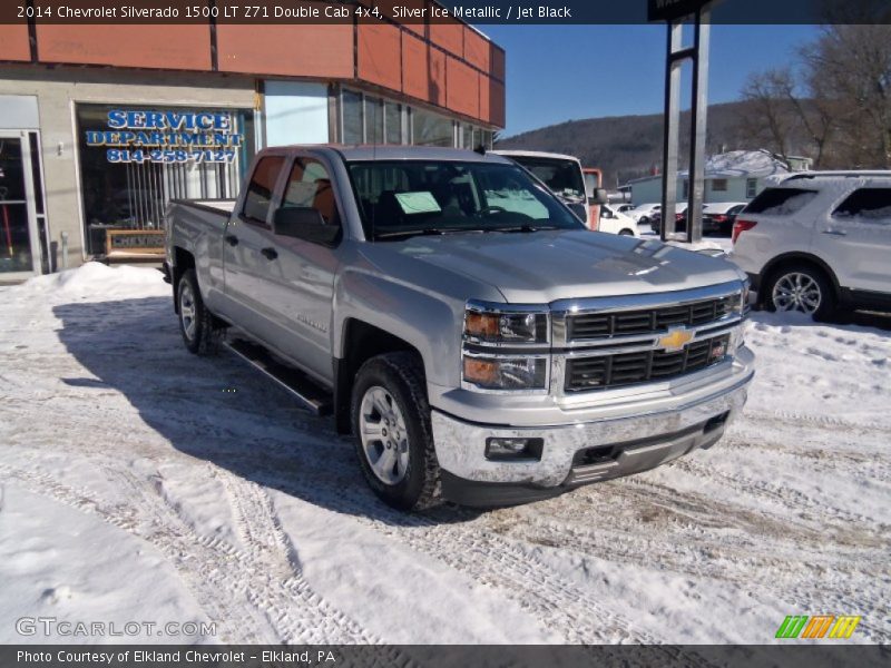 Silver Ice Metallic / Jet Black 2014 Chevrolet Silverado 1500 LT Z71 Double Cab 4x4