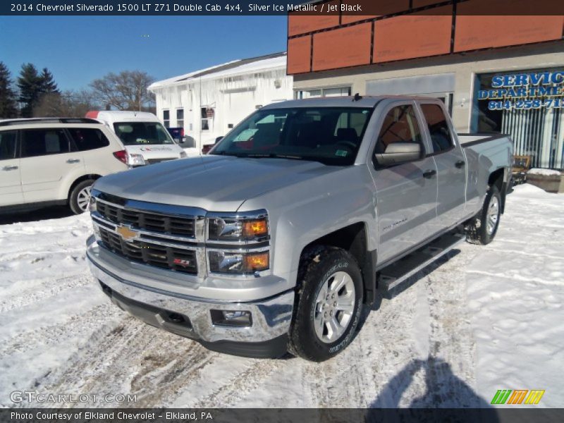 Silver Ice Metallic / Jet Black 2014 Chevrolet Silverado 1500 LT Z71 Double Cab 4x4