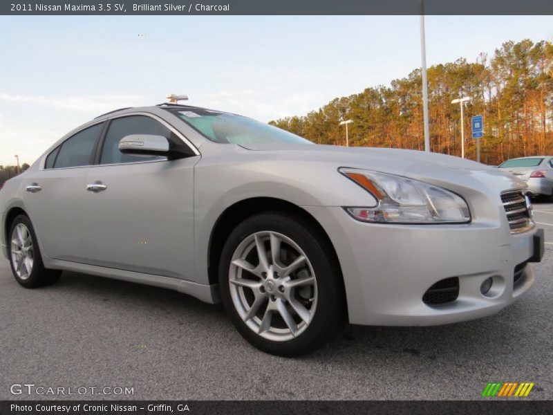 Brilliant Silver / Charcoal 2011 Nissan Maxima 3.5 SV