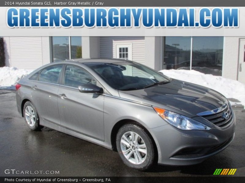 Harbor Gray Metallic / Gray 2014 Hyundai Sonata GLS