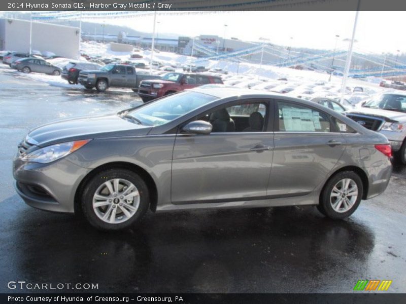 Harbor Gray Metallic / Gray 2014 Hyundai Sonata GLS