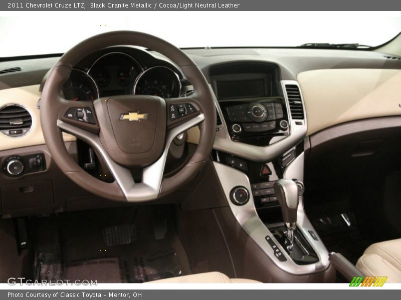 Black Granite Metallic / Cocoa/Light Neutral Leather 2011 Chevrolet Cruze LTZ