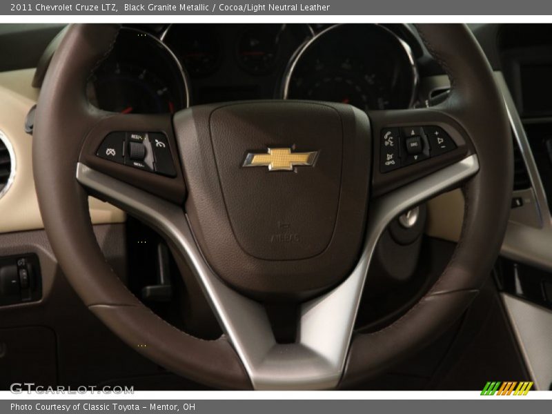Black Granite Metallic / Cocoa/Light Neutral Leather 2011 Chevrolet Cruze LTZ