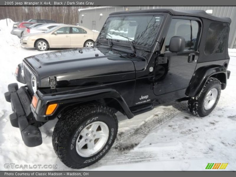 Black / Dark Slate Gray 2005 Jeep Wrangler X 4x4