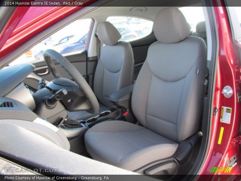 Red / Gray 2014 Hyundai Elantra SE Sedan