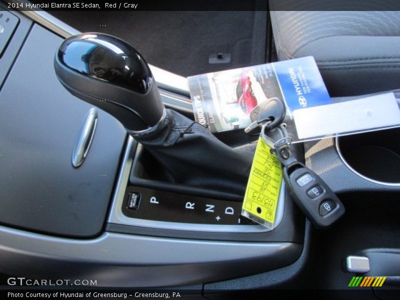Red / Gray 2014 Hyundai Elantra SE Sedan