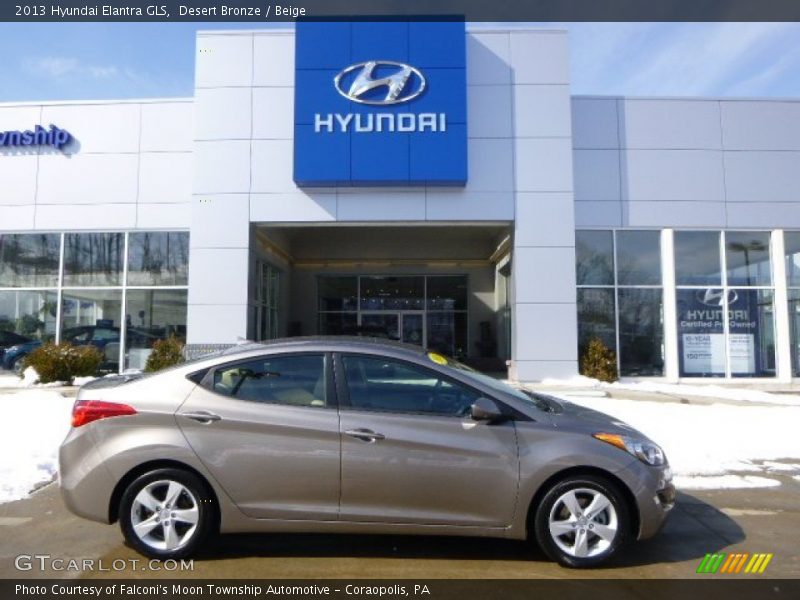 Desert Bronze / Beige 2013 Hyundai Elantra GLS