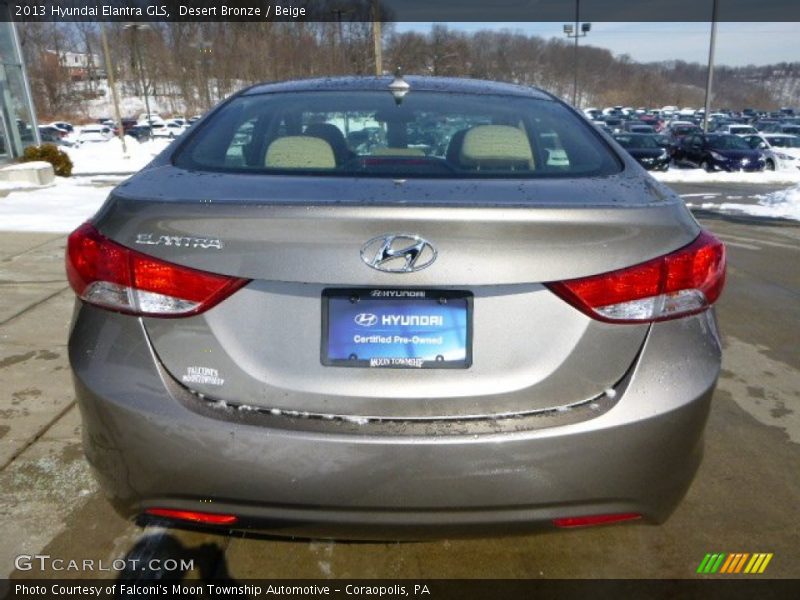 Desert Bronze / Beige 2013 Hyundai Elantra GLS