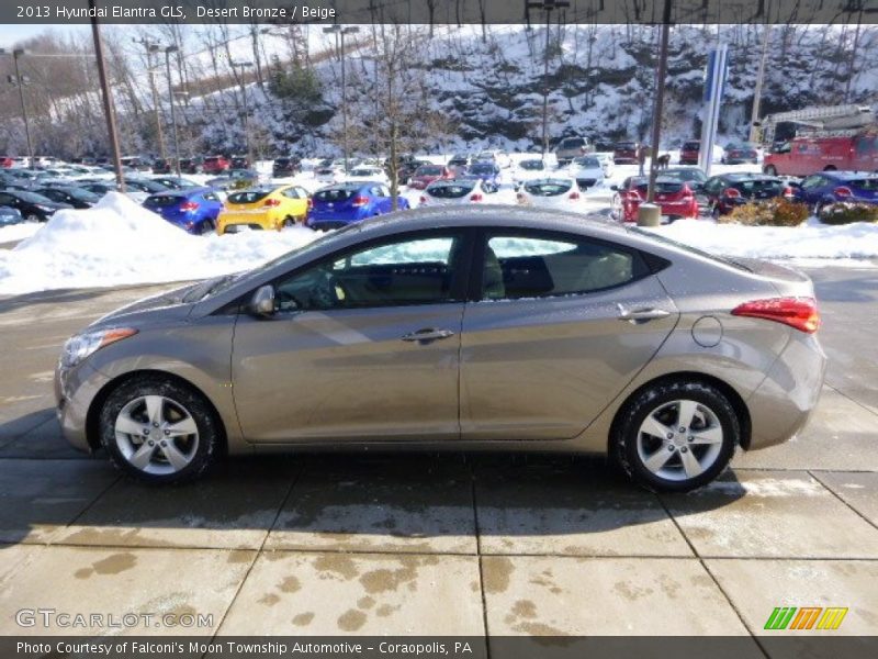 Desert Bronze / Beige 2013 Hyundai Elantra GLS