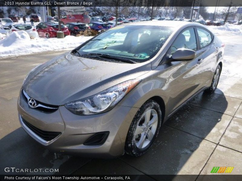 Desert Bronze / Beige 2013 Hyundai Elantra GLS