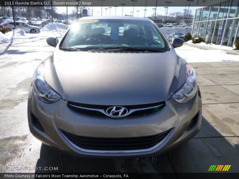 Desert Bronze / Beige 2013 Hyundai Elantra GLS