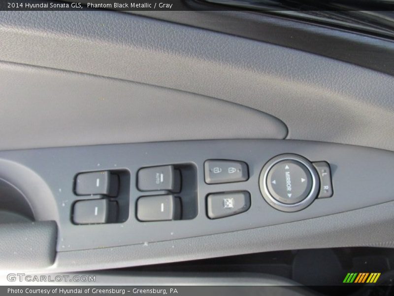 Phantom Black Metallic / Gray 2014 Hyundai Sonata GLS