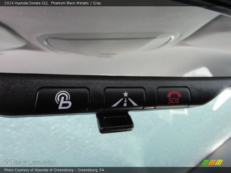 Phantom Black Metallic / Gray 2014 Hyundai Sonata GLS