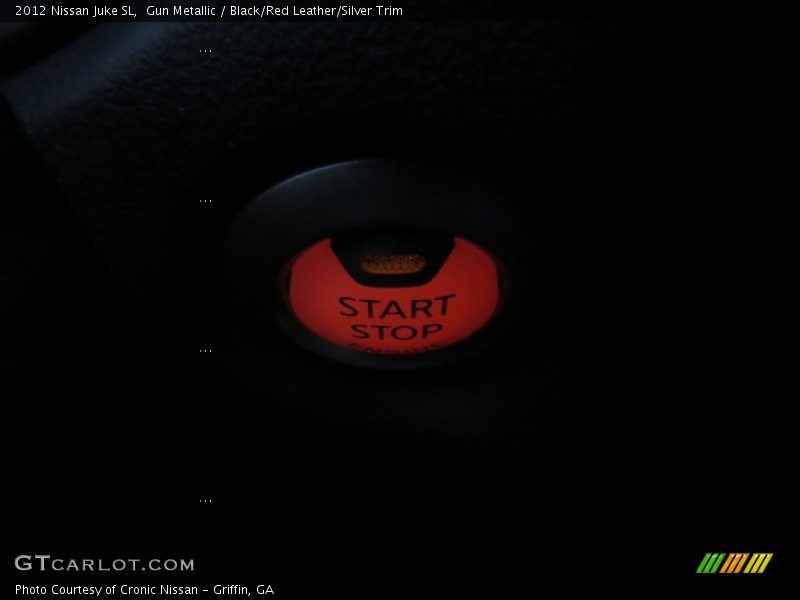 Gun Metallic / Black/Red Leather/Silver Trim 2012 Nissan Juke SL