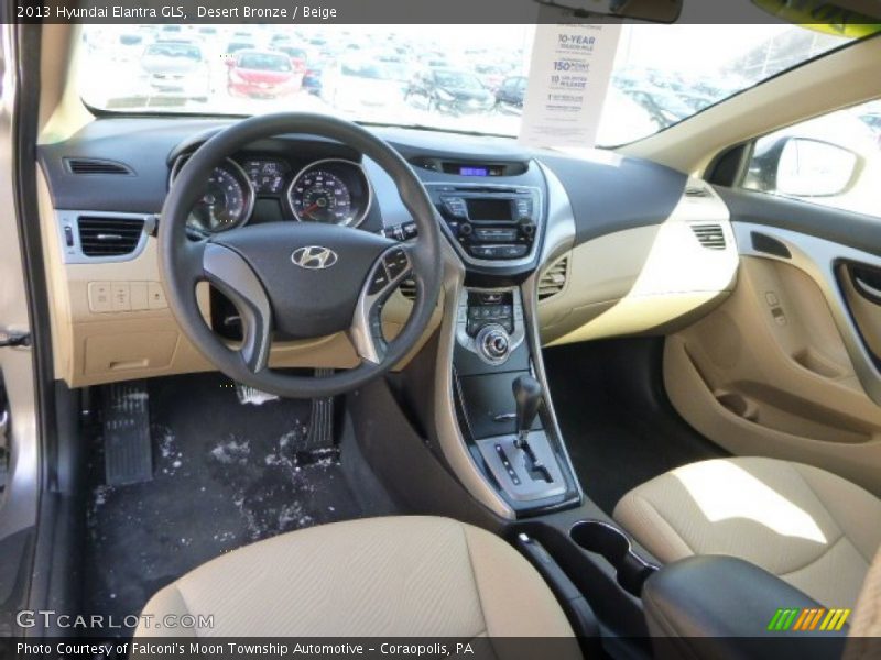 Desert Bronze / Beige 2013 Hyundai Elantra GLS