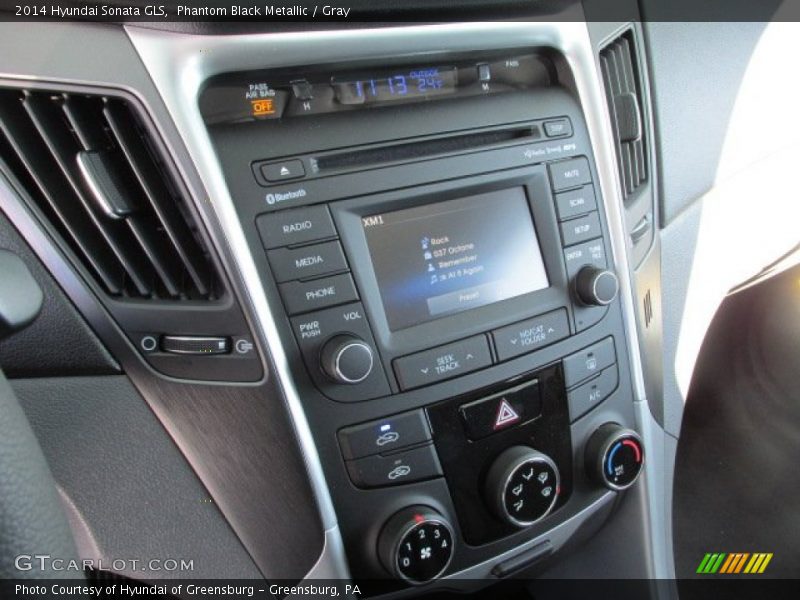 Phantom Black Metallic / Gray 2014 Hyundai Sonata GLS