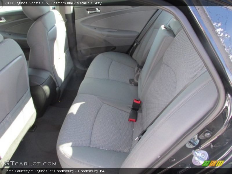 Phantom Black Metallic / Gray 2014 Hyundai Sonata GLS