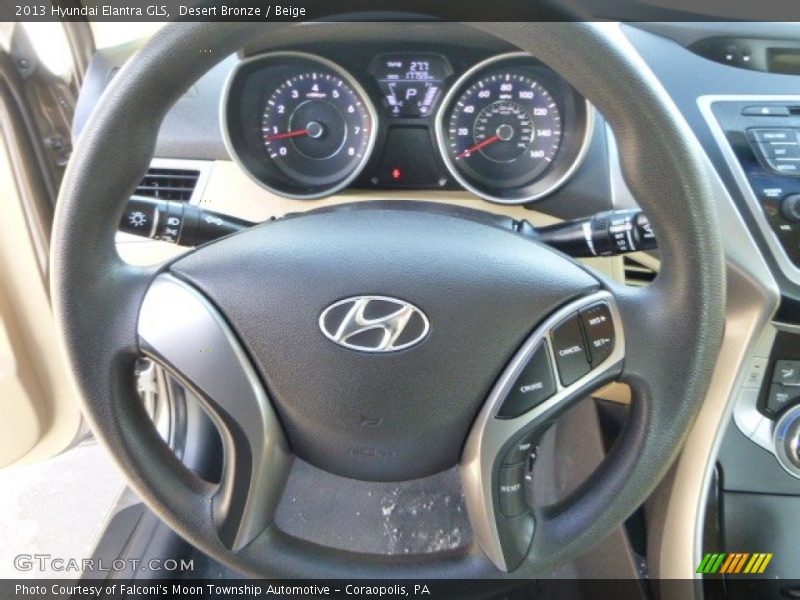 Desert Bronze / Beige 2013 Hyundai Elantra GLS