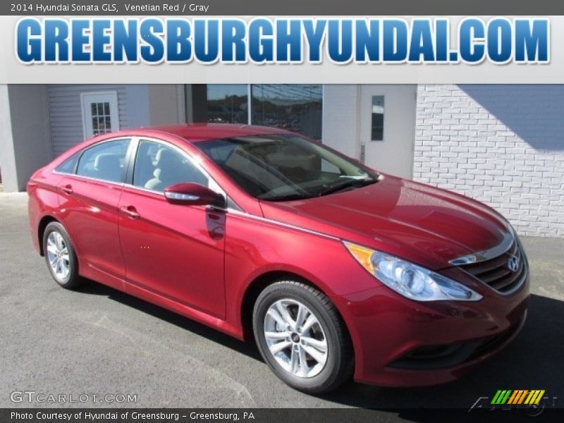 Venetian Red / Gray 2014 Hyundai Sonata GLS