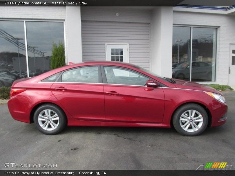 Venetian Red / Gray 2014 Hyundai Sonata GLS