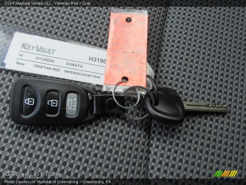 Venetian Red / Gray 2014 Hyundai Sonata GLS