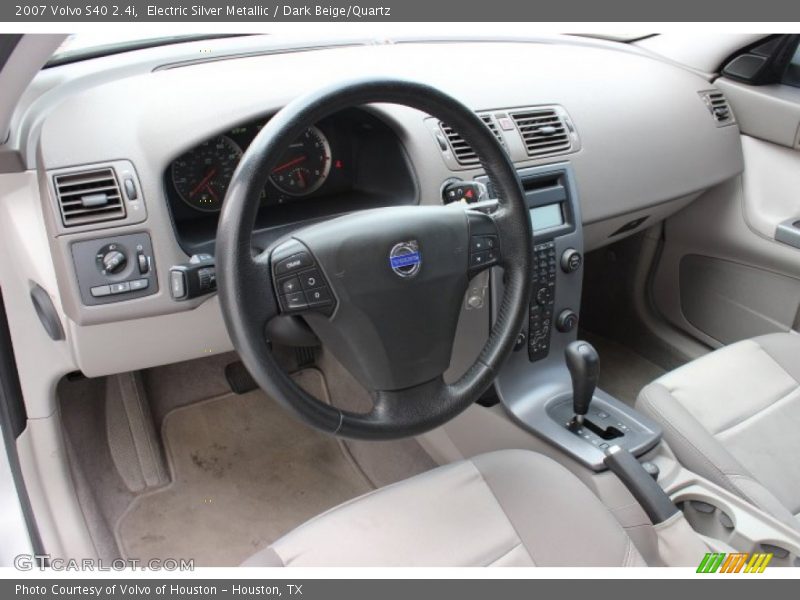 Electric Silver Metallic / Dark Beige/Quartz 2007 Volvo S40 2.4i