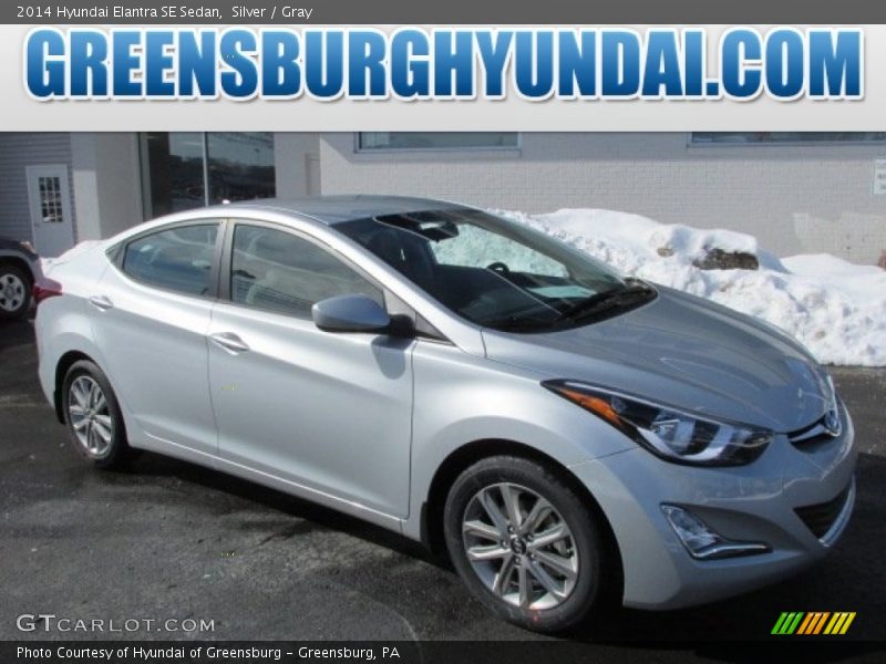 Silver / Gray 2014 Hyundai Elantra SE Sedan