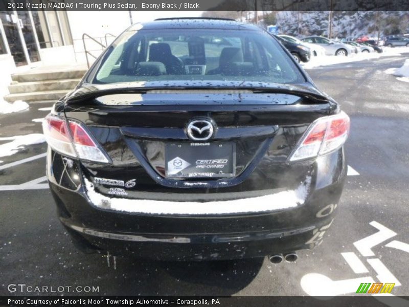 Ebony Black / Black 2012 Mazda MAZDA6 i Touring Plus Sedan