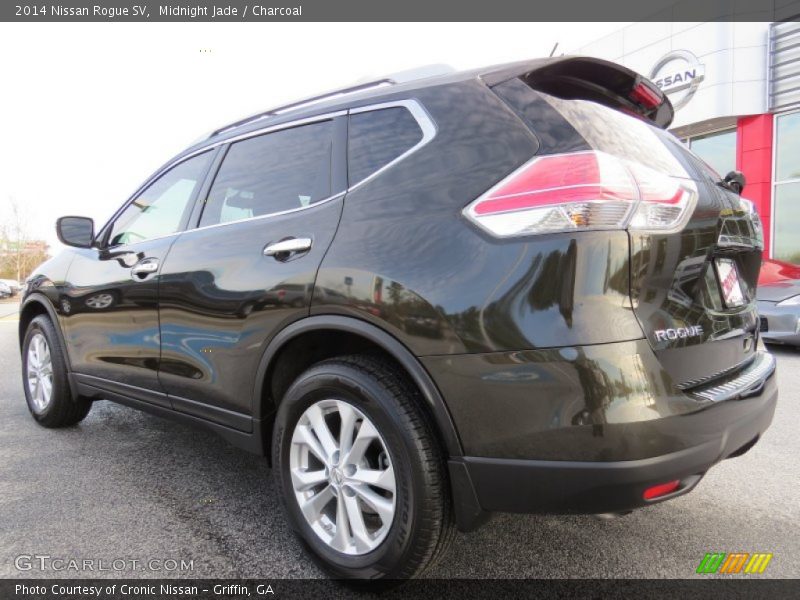 Midnight Jade / Charcoal 2014 Nissan Rogue SV