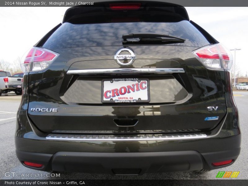 Midnight Jade / Charcoal 2014 Nissan Rogue SV