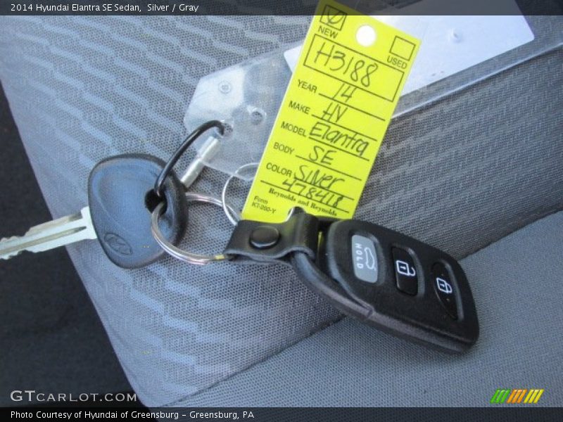 Silver / Gray 2014 Hyundai Elantra SE Sedan