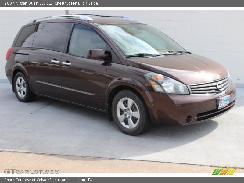 Chestnut Metallic / Beige 2007 Nissan Quest 3.5 SE