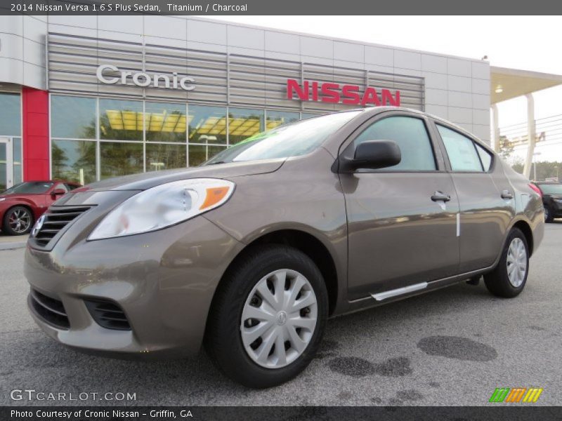 Titanium / Charcoal 2014 Nissan Versa 1.6 S Plus Sedan