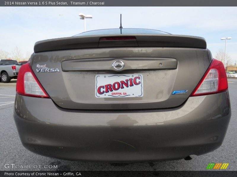 Titanium / Charcoal 2014 Nissan Versa 1.6 S Plus Sedan