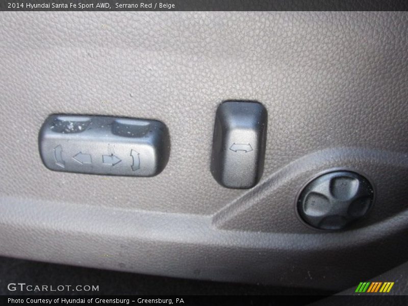 Serrano Red / Beige 2014 Hyundai Santa Fe Sport AWD