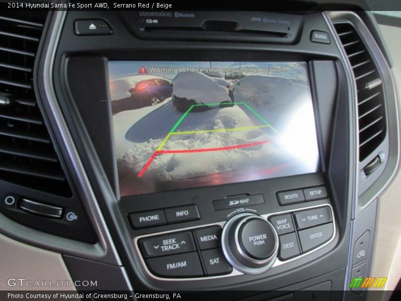 Serrano Red / Beige 2014 Hyundai Santa Fe Sport AWD