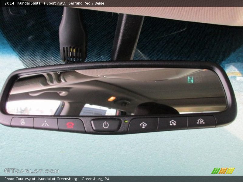 Serrano Red / Beige 2014 Hyundai Santa Fe Sport AWD