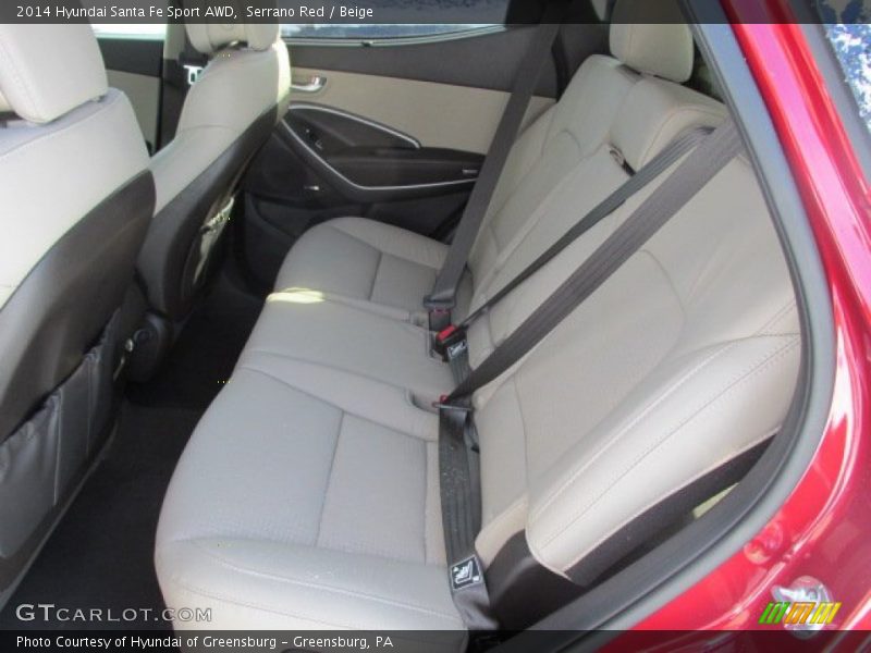 Serrano Red / Beige 2014 Hyundai Santa Fe Sport AWD