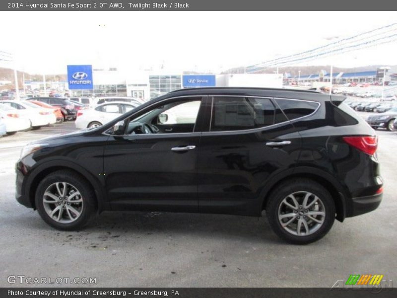 Twilight Black / Black 2014 Hyundai Santa Fe Sport 2.0T AWD