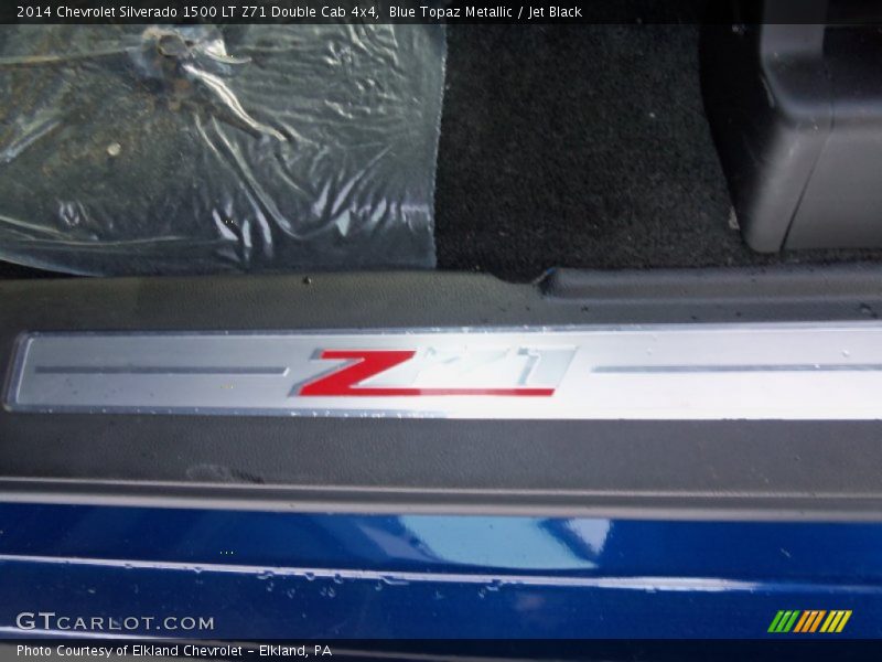 Blue Topaz Metallic / Jet Black 2014 Chevrolet Silverado 1500 LT Z71 Double Cab 4x4
