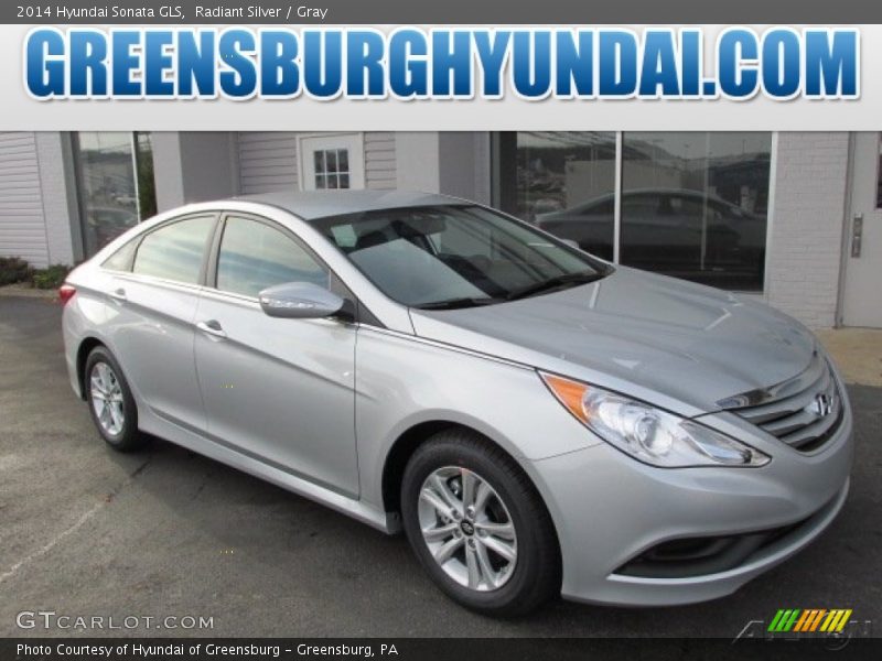 Radiant Silver / Gray 2014 Hyundai Sonata GLS