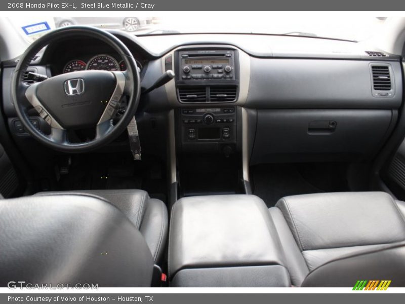 Steel Blue Metallic / Gray 2008 Honda Pilot EX-L