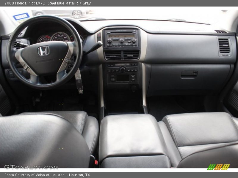 Steel Blue Metallic / Gray 2008 Honda Pilot EX-L